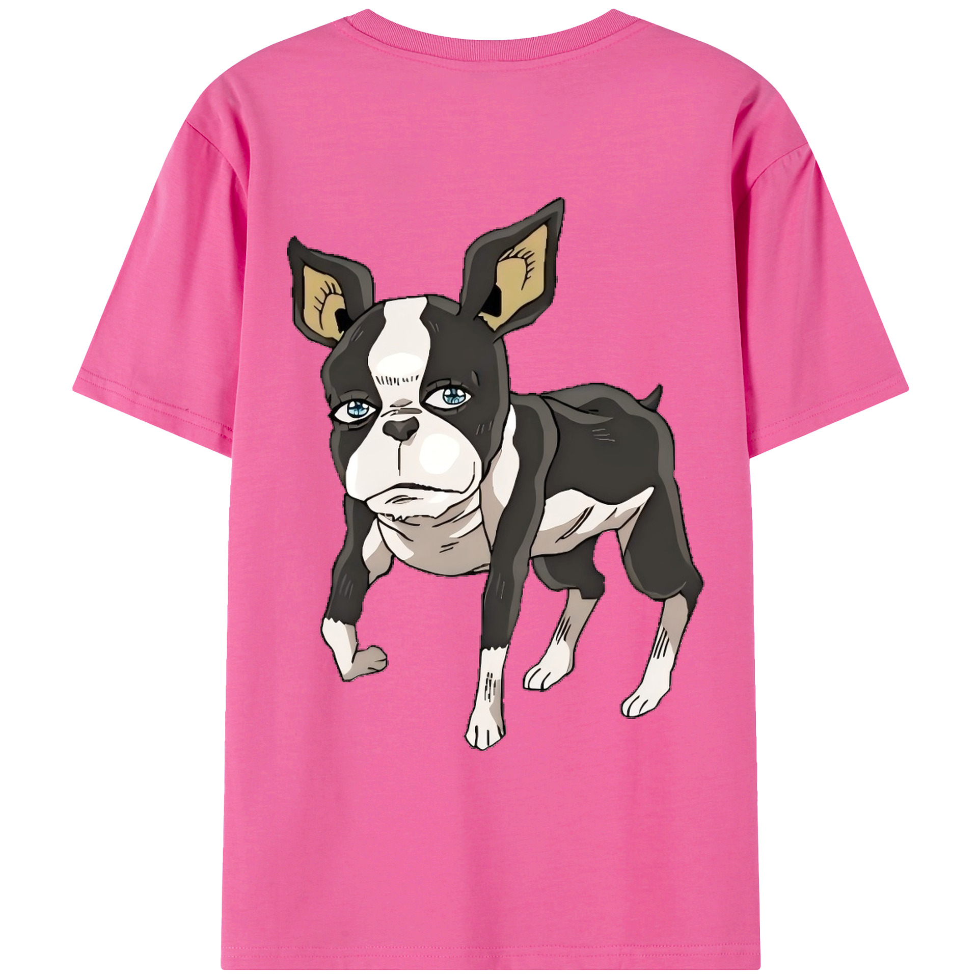 （画像用） ジョジョの奇妙な冒険 イギー JoJo's Bizarre Adventure Iggy レディース半袖Tシャツ(バックプリント)